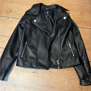 Girls Faux Leather Jacket, Art Class, size 7/8